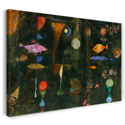 Leinwandbild Paul Klee - Fischzauber