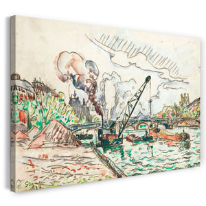 Leinwandbild Paul Signac - PARIS, LE PONT DES SAINT-PÈRES