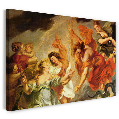 – und Venus Paul - Rubens Peter Adonis Printed Paintings Leinwandbild