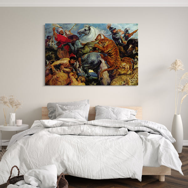 Leinwandbild Peter Paul Rubens - Tiger- und Löwenjagd