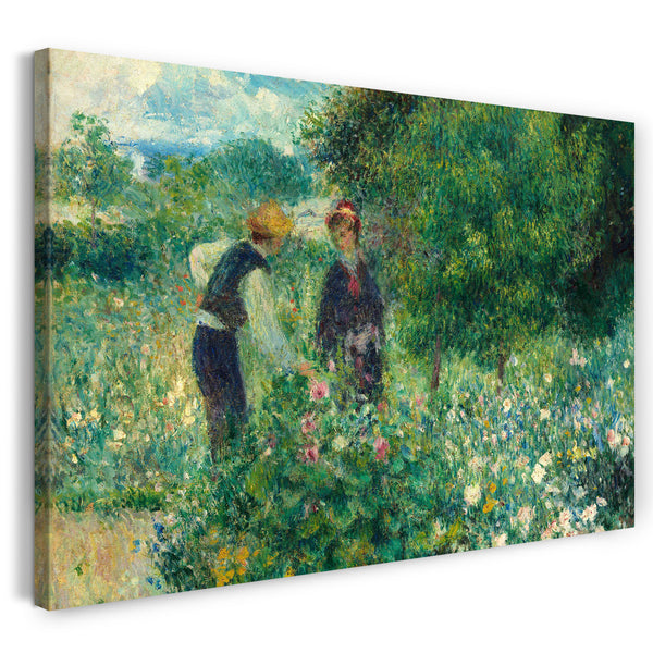 Leinwandbild Pierre-Auguste Renoir - Blumen pflücken