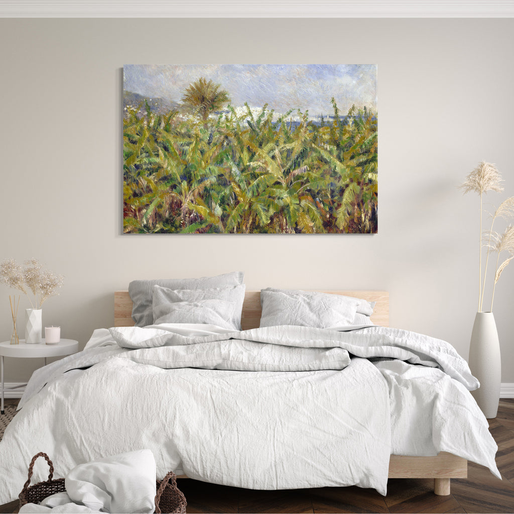 Leinwandbild Pierre-Auguste Renoir - Feld mit Bananenbäumen