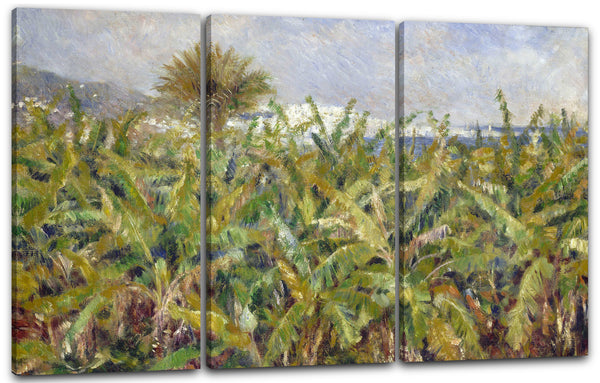 Leinwandbild Pierre-Auguste Renoir - Feld mit Bananenbäumen