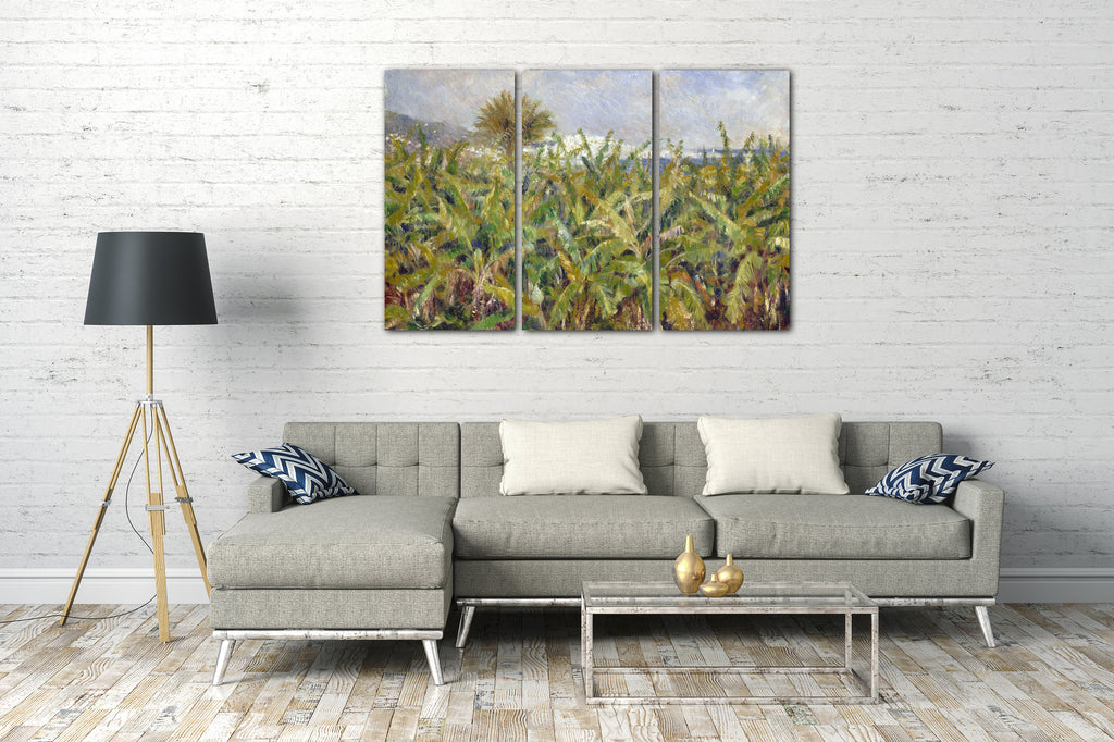 Leinwandbild Pierre-Auguste Renoir - Feld mit Bananenbäumen