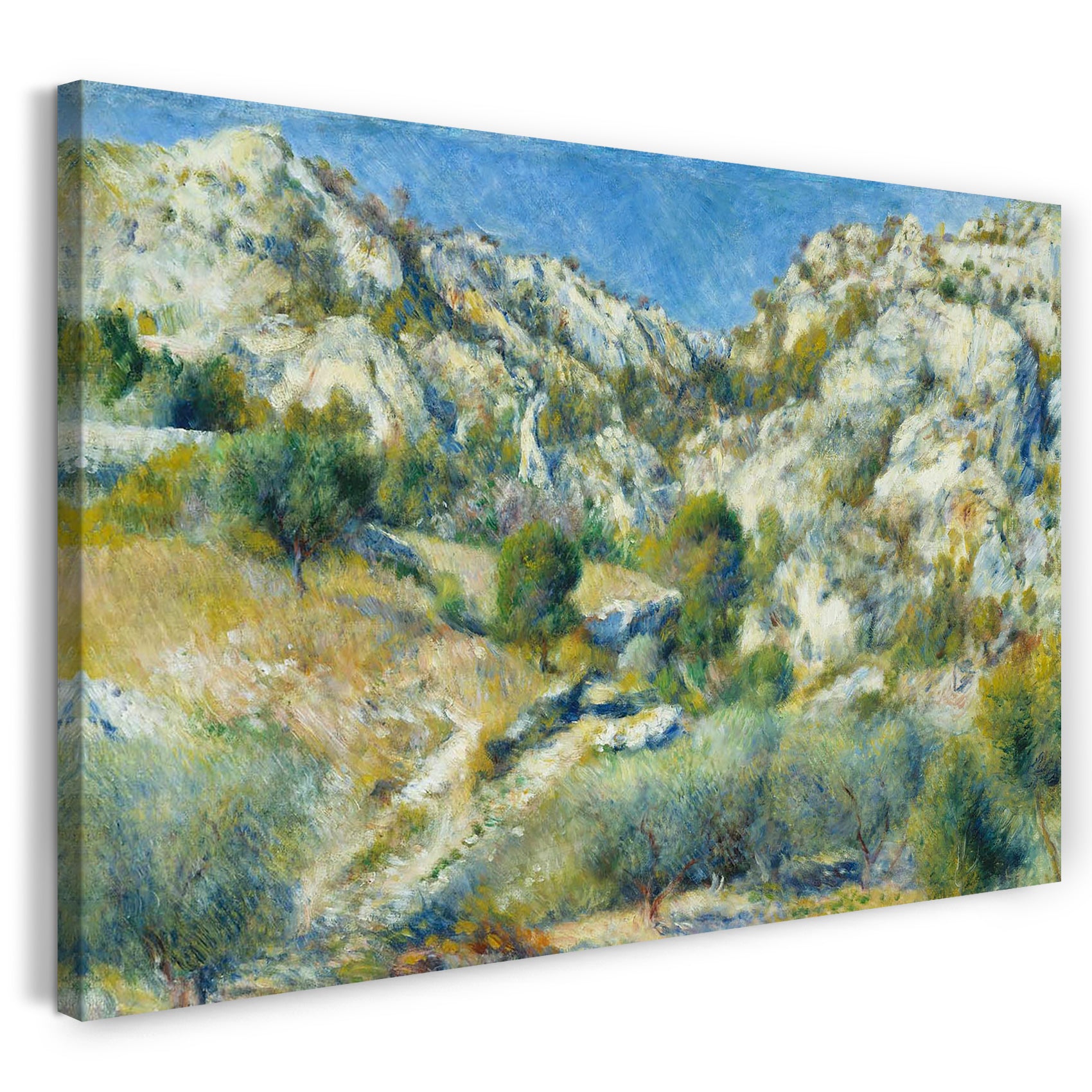 Leinwandbild Pierre-Auguste Renoir - Felsige Klippen bei Estaque