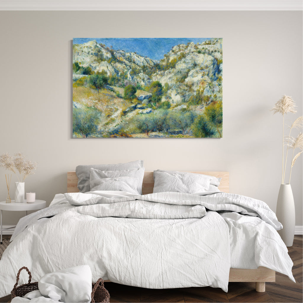 Leinwandbild Pierre-Auguste Renoir - Felsige Klippen bei Estaque