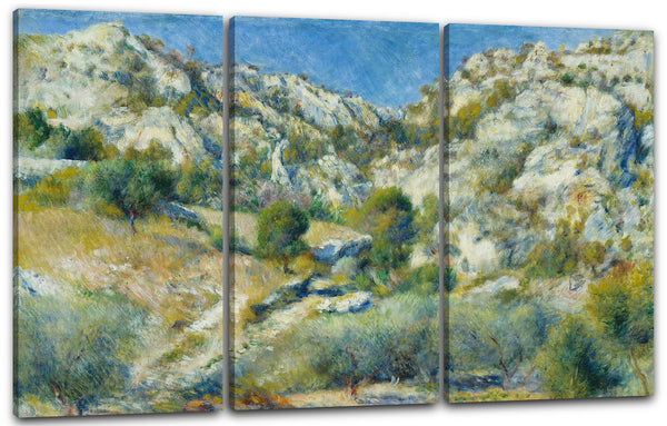 Leinwandbild Pierre-Auguste Renoir - Felsige Klippen bei Estaque