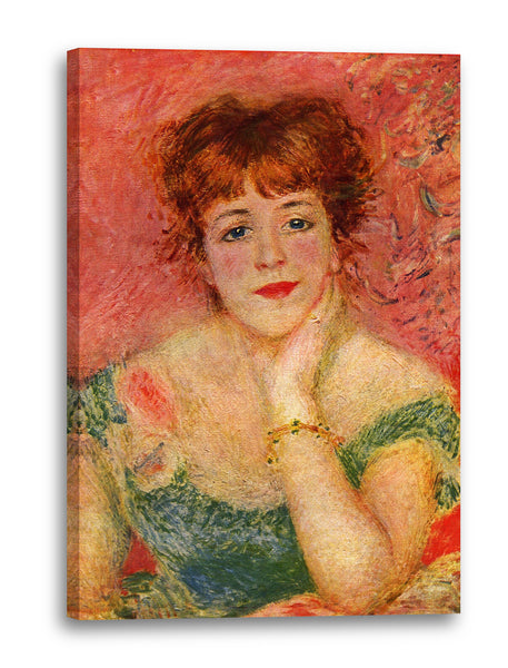 Leinwandbild Pierre-Auguste Renoir - Portrait der Schauspielerin Jeanne Samary