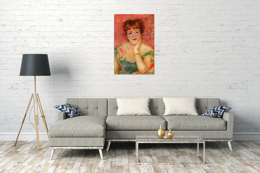 Leinwandbild Pierre-Auguste Renoir - Portrait der Schauspielerin Jeanne Samary
