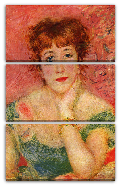 Leinwandbild Pierre-Auguste Renoir - Portrait der Schauspielerin Jeanne Samary