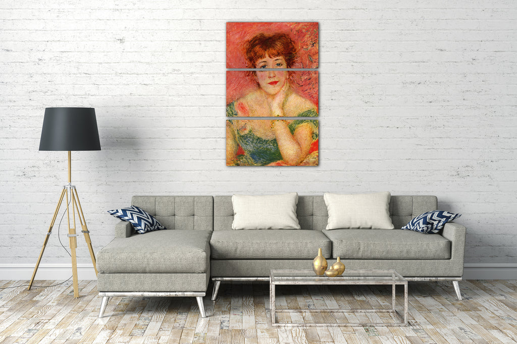Leinwandbild Pierre-Auguste Renoir - Portrait der Schauspielerin Jeanne Samary