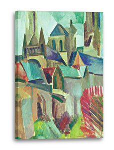 Leinwandbild Robert Delaunay - Bild-Studie "Die Türme von Laon"