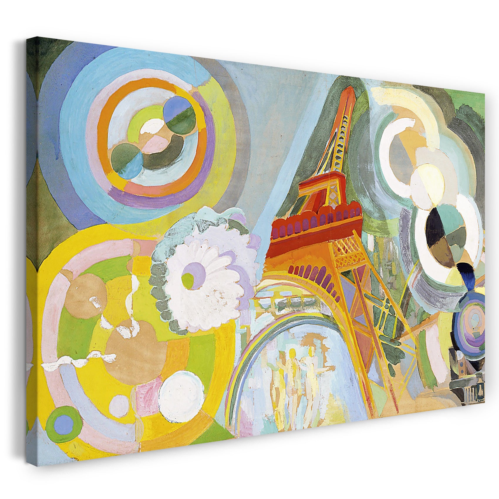 Leinwandbild Robert Delaunay - "Luft, Eisen und Wasser"-Studie