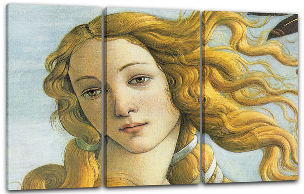 Leinwandbild Sandro Boticelli - Die Geburt der Venus (Ausschnitt)