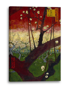 Leinwandbild Vincent van Gogh - Blühender Pflaumenbaum (nach Hiroshige)