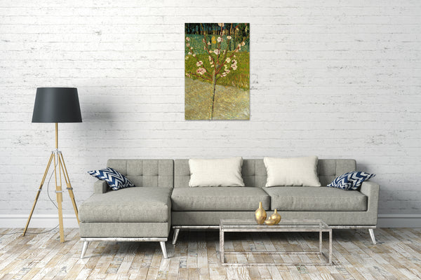 Leinwandbild Vincent van Gogh - Blühender Mandelbaum