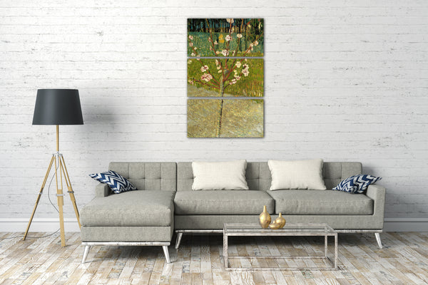 Leinwandbild Vincent van Gogh - Blühender Mandelbaum
