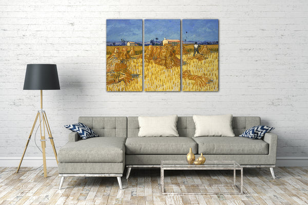 Leinwandbild Vincent van Gogh - Getreide-Ernte in der Provence