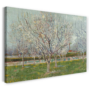 Leinwandbild Vincent van Gogh - Blühender Obstgarten Pflaumenbaum