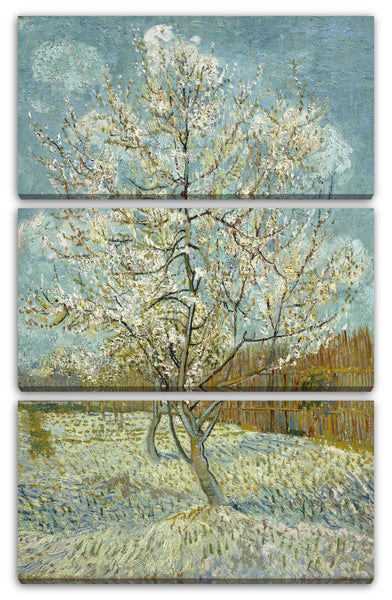 Leinwandbild Vincent van Gogh - Der pinke Pfirsischbaum
