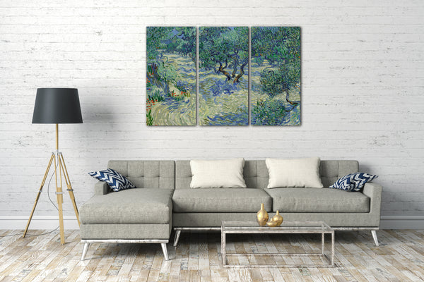 Leinwandbild Vincent van Gogh - Oliven-Feld