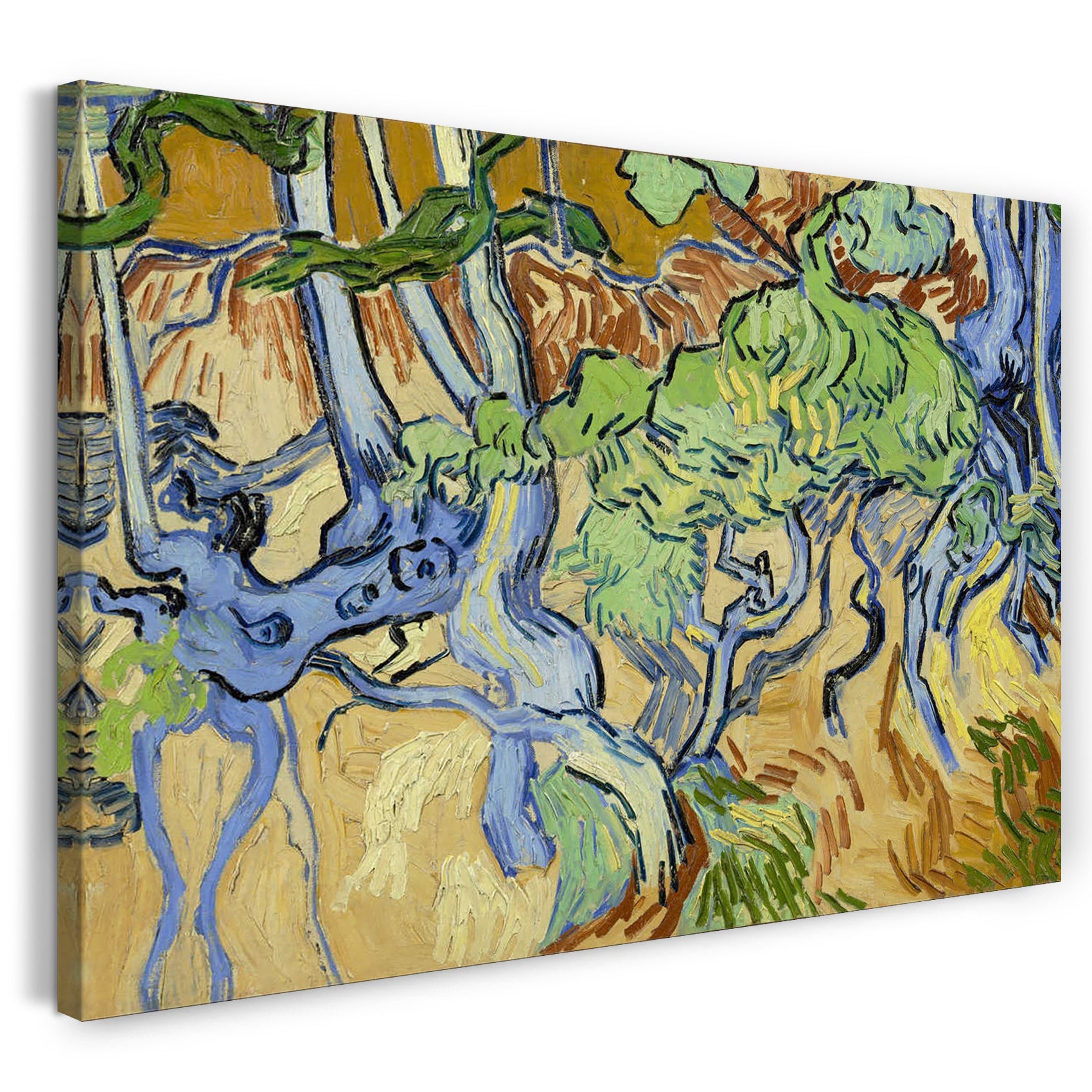 Leinwandbild Vincent van Gogh - Baumwurzeln