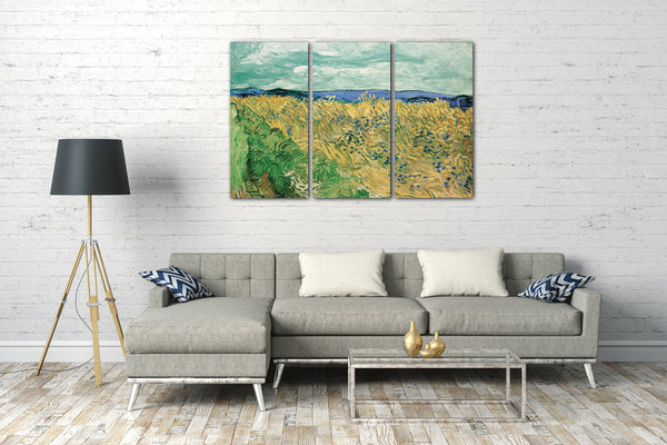 Leinwandbild Vincent van Gogh - Weizenfeld mit Kornblumen
