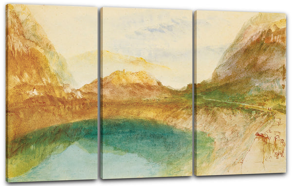 Leinwandbild William Turner - A SWISS LAKE, LUNGERNSEE