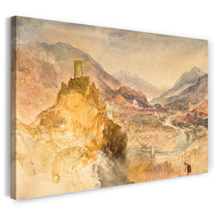 Leinwandbild William Turner - Chatel Argent and the Val d'Aosta from above Villeneuve