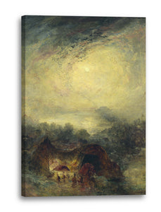 Leinwandbild William Turner - The Evening of the Deluge