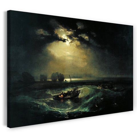 Leinwandbild William Turner - Fischer auf See