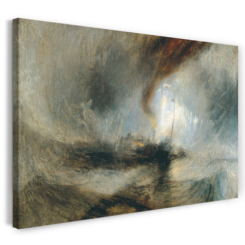 Leinwandbild William Turner - Snow Storm, Steam-Boat off a Harbour's Mouth