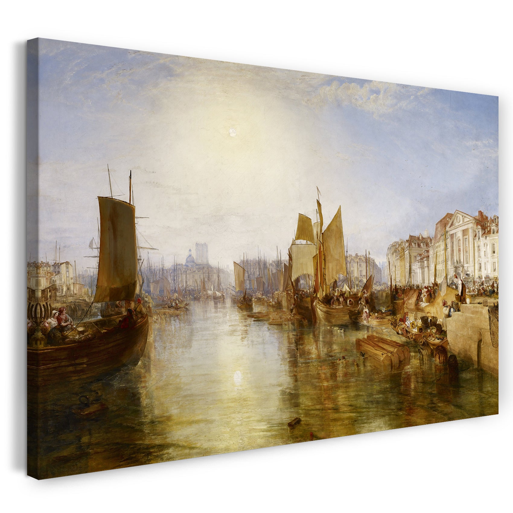 Leinwandbild William Turner - The Harbor of Dieppe