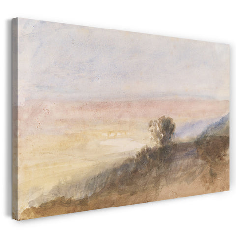 Leinwandbild William Turner - Wharfe Valley from the Chevin