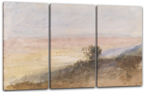 Leinwandbild William Turner - Wharfe Valley from the Chevin