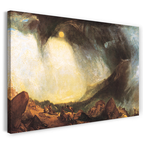 Leinwandbild William Turner - Snow Storm Hannibal and his Army Crossing the Alps