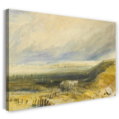 Leinwandbild William Turner - Oyster Beds at Whitstable Kent