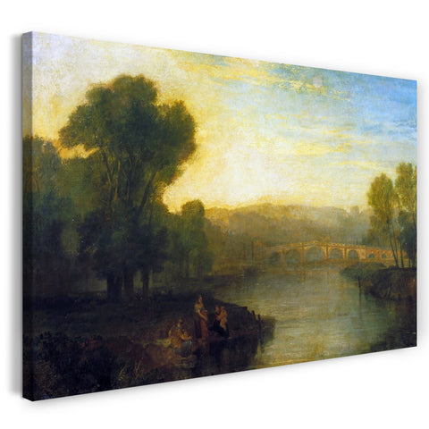 Leinwandbild William Turner - View of Richmond Hill and Bridge