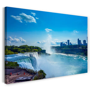 Leinwandbild Wasserfall city Africa nature skyline sea Meer Natur-Bilder Stadt schön