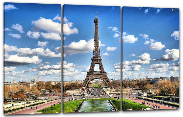Leinwandbild Paris Eiffel-Turm Stadtebilder Großstadt Skyline Frankreich France city