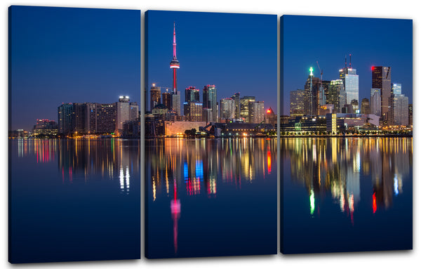 Leinwandbild Toronto at night Nach Stadt City Stadtebilder Skyline Meer Tokyo NYC