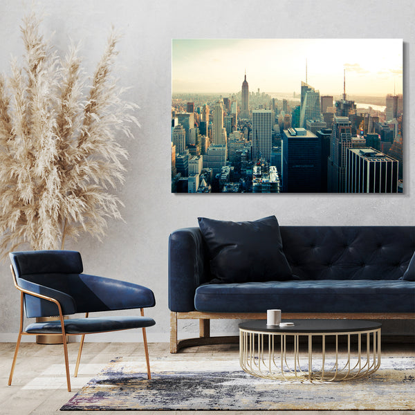 Leinwandbild New York Stadtebilder Skyline Hochhäuser Manhattan Big City Stadt