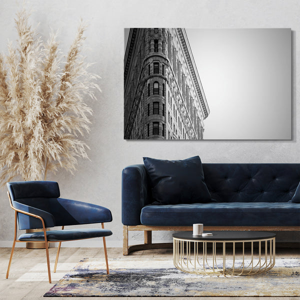 Leinwandbild Flatiron Building New York City Stadtebilder Skyline black-white schwarz