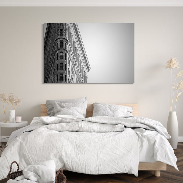 Leinwandbild Flatiron Building New York City Stadtebilder Skyline black-white schwarz