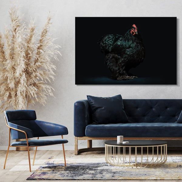 Leinwandbild Hahn Huhn Tier-Bilder art-fotografy Kunst-Fotografie cute anmutig