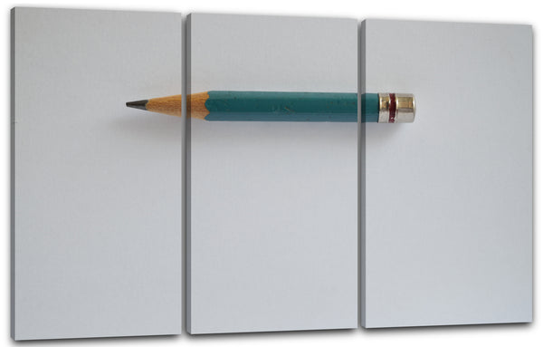 Leinwandbild Motiv Bleistift allein zu Hause kreativ hip künstlerisch modern abstrakt