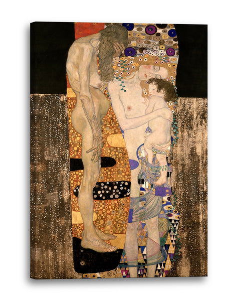 Top-Angebot Kunstdruck Gustav Klimt Die drei Lebensalter einer Frau Leinwand auf Keilrahmen gespannt