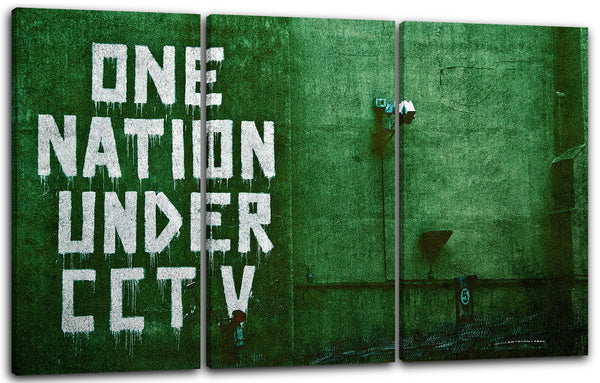 Leinwandbild Banksy - One Nation Under CCTV Kritik an Überwachungsstaat