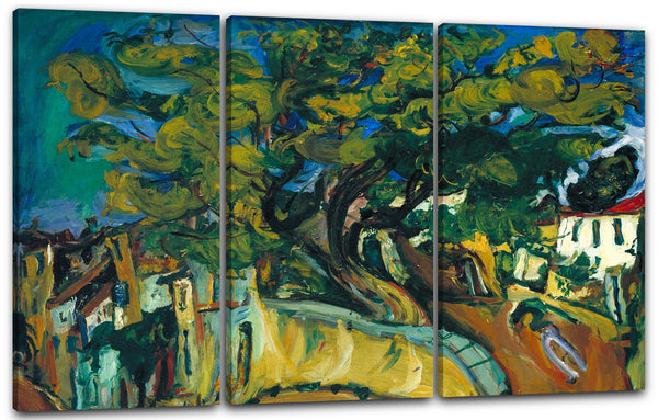Leinwandbild Chaim Soutine - Cagnes - Landschaft mit Baum
