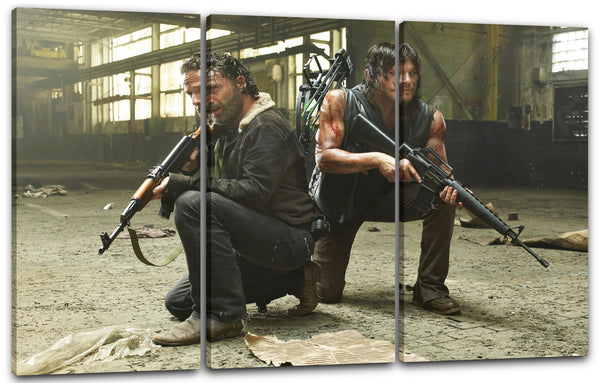 Leinwandbild The Walking Dead Rick Grimes Daryl Dixon vier Größen kein Poster